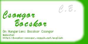 csongor bocskor business card